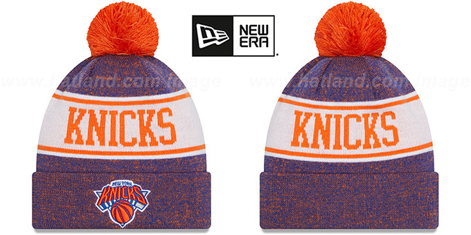 Knicks 'BANNER' Knit Beanie Hat by New Era