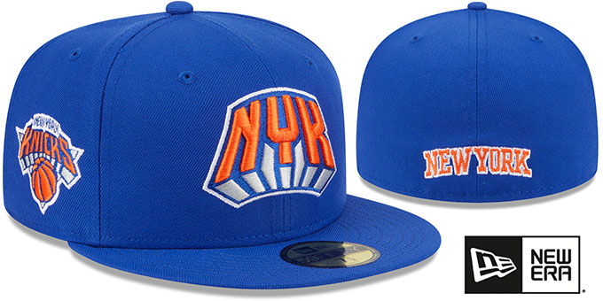 Knicks 'DECEPTOR' Royal Fitted Hat by New Era