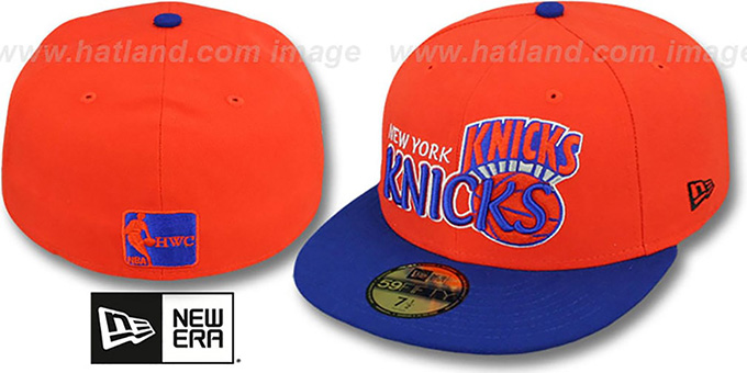 Knicks 'HWC-TIGHT' Orange-Royal Fitted Hat by New Era