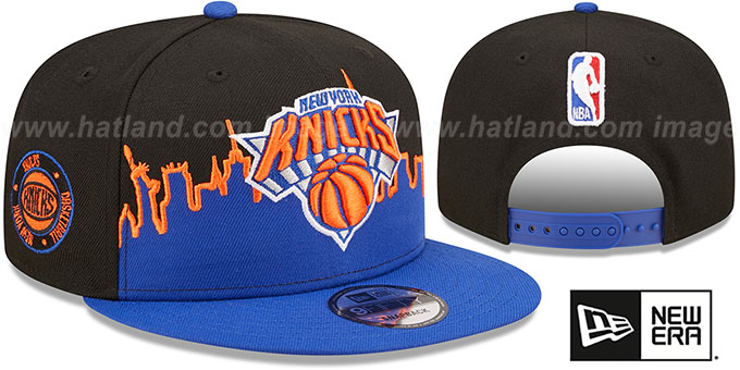 Knicks 'SKYLINE TIP OFF SNAPBACK' Black-Royal Hat by New Era