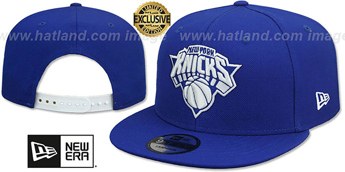 Knicks 'TEAM-BASIC SNAPBACK' Royal-White Hat by New Era