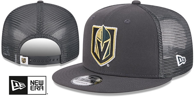 Knights 'TEAM-BASIC TRUCKER SNAPBACK' Charcoal Hat by New Era