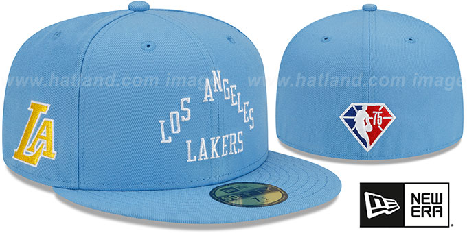 Lakers DIAMOND 75 'CITY-SERIES' ALTERNATE Sky Fitted Hat by New Era