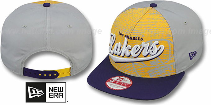 Lakers 'ESPN BRICK A-FRAME SNAPBACK' Hat by New Era