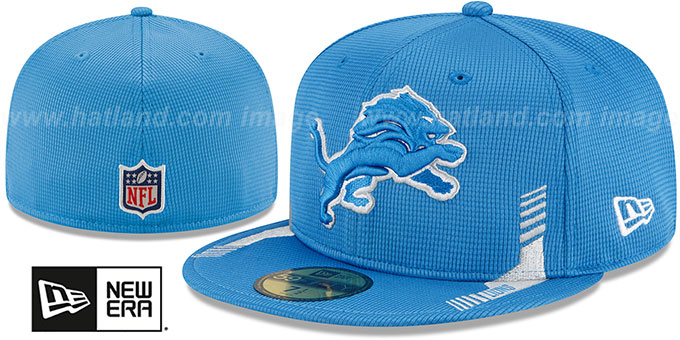 Lions '2021 NFL SIDELINE HOME' Blue Fitted Hat by New Era