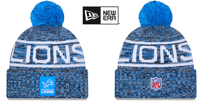 Lions '2025 NFL SIDELINE' Knit Beanie Hat by New Era