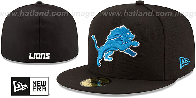 detroit lions hat black