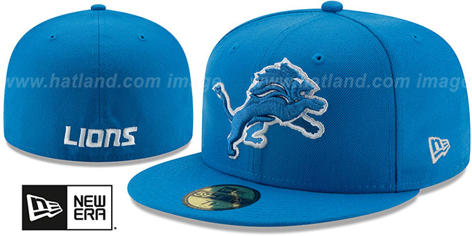 Lions 'NFL TEAM-BASIC' Blue Fitted Hat by New Era