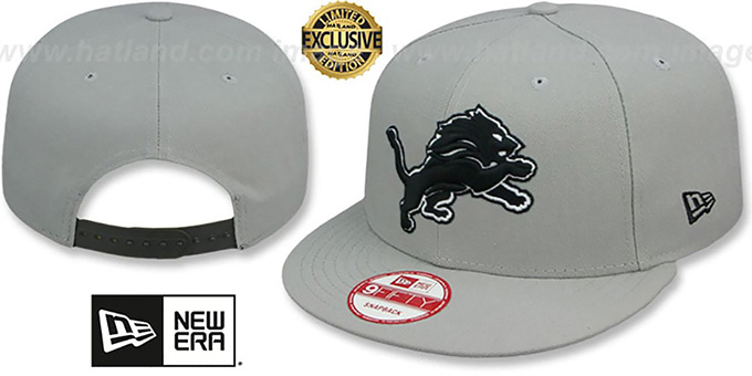 Lions 'NFL TEAM-BASIC SNAPBACK' Grey-Black Hat by New Era