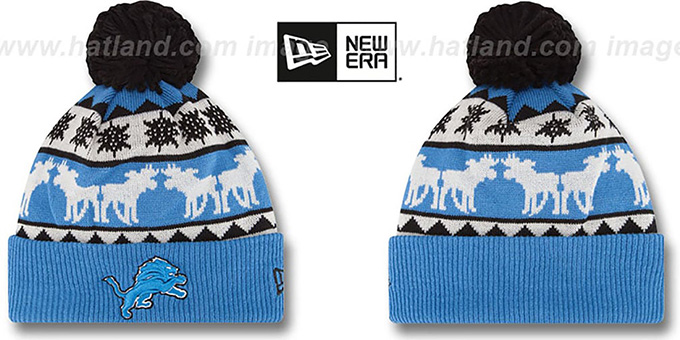 Lions 'THE-MOOSER' Knit Beanie Hat by New Era