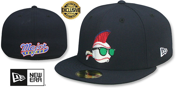 Major League 'WILD THING' Navy Fitted Hat by New Era
