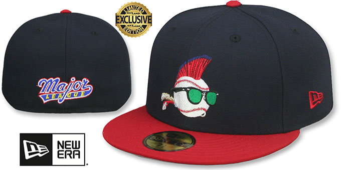 Major League 'WILD THING' Navy-Red Fitted Hat by New Era