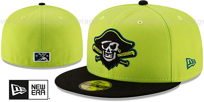 Bradenton Marauders COPA Yellow-Black Fitted Hat by New Era