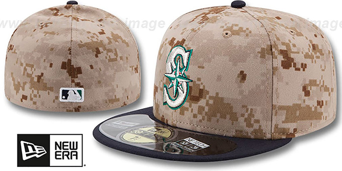 Mariners '2014 STARS N STRIPES' Fitted Hat by New Era