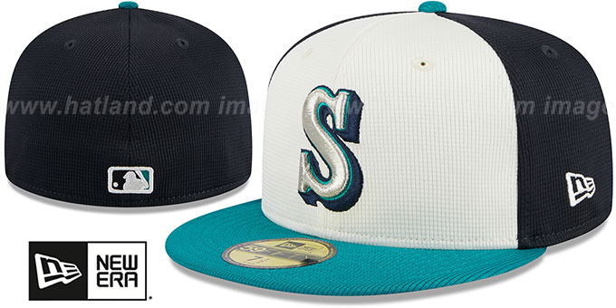 Mariners 2024-25 'BATTING PRACTICE' Fitted Hat by New Era