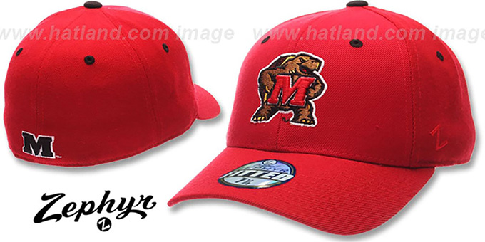 Maryland 'DHS' Fitted Hat by Zephyr - red