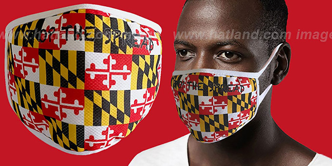 MARYLAND FLAG Washable Fashion Mask by Hatland.com