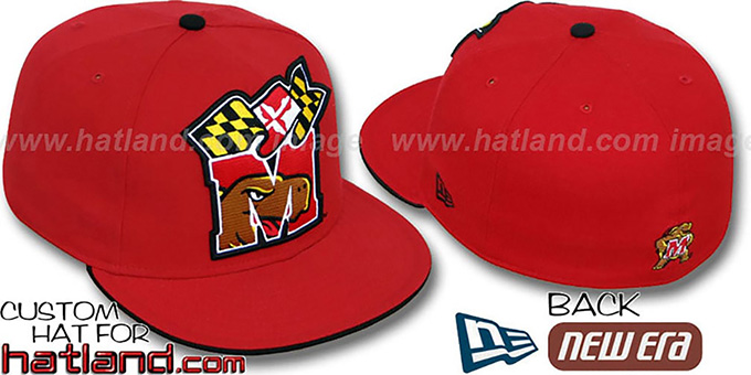 Maryland 'INSIDER BIG-ONE' Red Fitted Hat by New Era