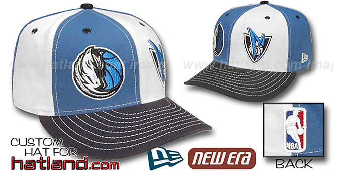 Mavericks 'DOUBLE WHAMMY' Blue-White Fitted Hat