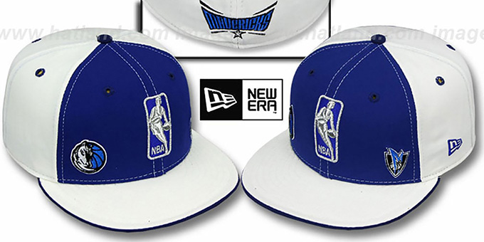 Mavericks 'TRIPLE THREAT' Royal-White Fitted Hat by New Era