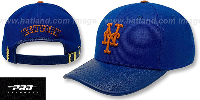 Mets  'LOW-PRO BASIC STRAPBACK' Royal Hat by Pro Standard