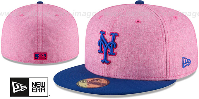 Mets '2018 MOTHERS DAY' Pink-Royal Fitted Hat by New Era