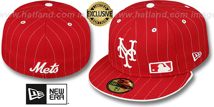Mets 'FABULOUS' Red-White Fitted Hat by New Era