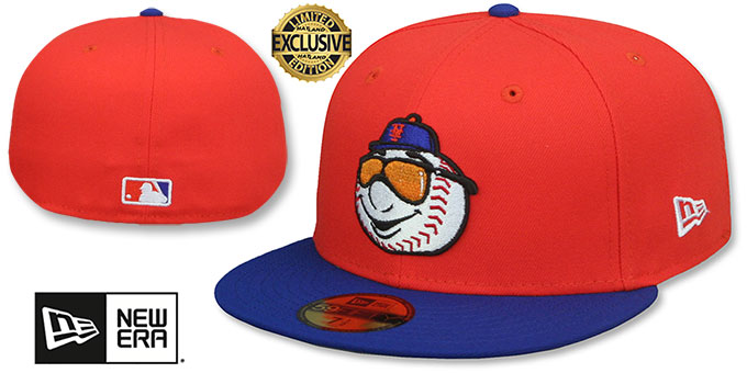 Mets 'SHADES MR MET' Orange-Royal Fitted Hat by New Era