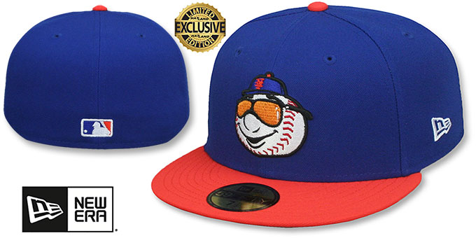 Mets 'SHADES MR MET' Royal-Orange Fitted Hat by New Era