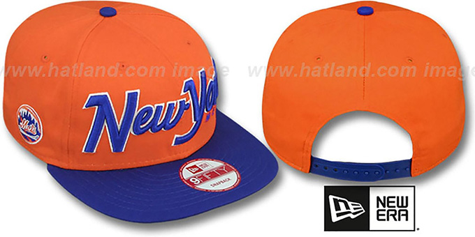 Mets 'SNAP-IT-BACK SNAPBACK' Orange-Royal Hat by New Era