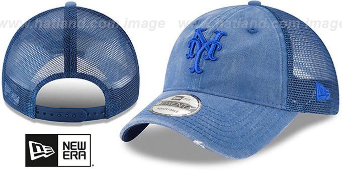 Mets 'TONAL-WASHED TRUCKER SNAPBACK' Royal Hat by New Era