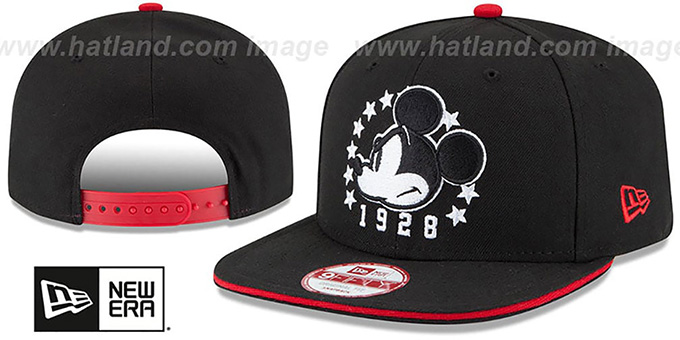 Mickey Mouse 'HERO SANDWICH SNAPBACK' Black Hat by New Era