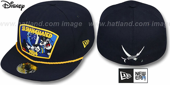 Mickey 'SHANGHAIED' Navy Fitted Hat by New Era