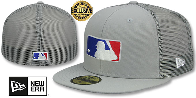 MLB Umpire 'BATTING PRACTICE TRUCKER' Grey Fitted Hat by New Era