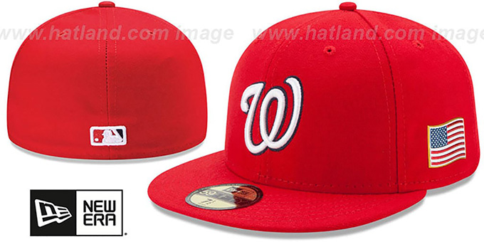 Washington Nationals 2015 STARS-N-STRIPES 911 GAME Hat