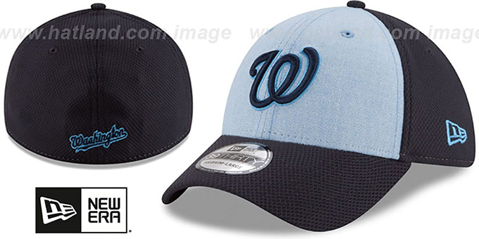 Nationals '2018 FATHERS DAY FLEX' Sky-Navy Hat by New Era