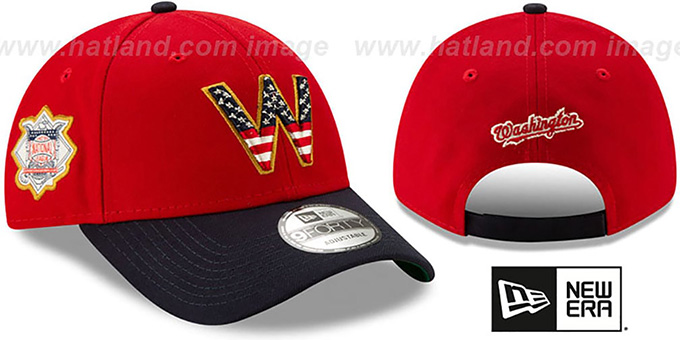 Nationals '2019 JULY 4TH STARS N STRIPES STRAPBACK' Hat by New Era