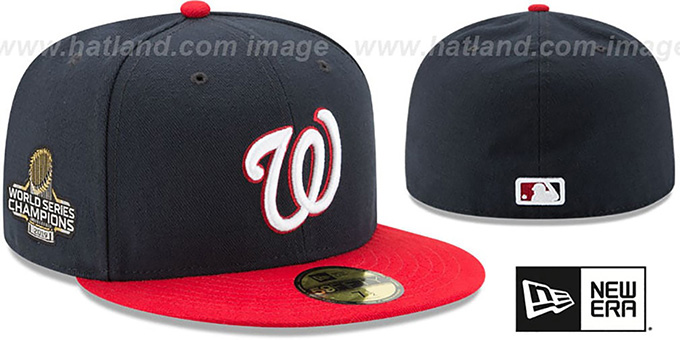 Nationals '2019 WORLD SERIES' ALTERNATE CHAMPIONS Fitted Hat by New Era