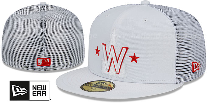 Nationals 2022 'BATTING PRACTICE TRUCKER' White Fitted Hat by New Era