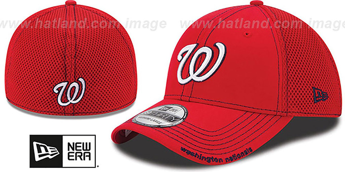 Nationals 'CONTRAST NEO MESH' Red Flex Hat by New Era