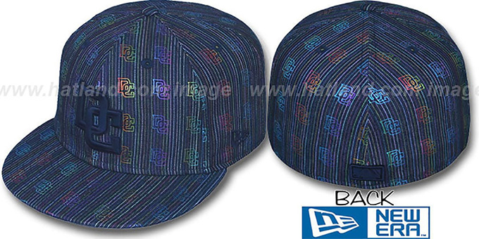 Nationals 'MULTI-PINSTRIPE' Navy Fitted Hat by New Era