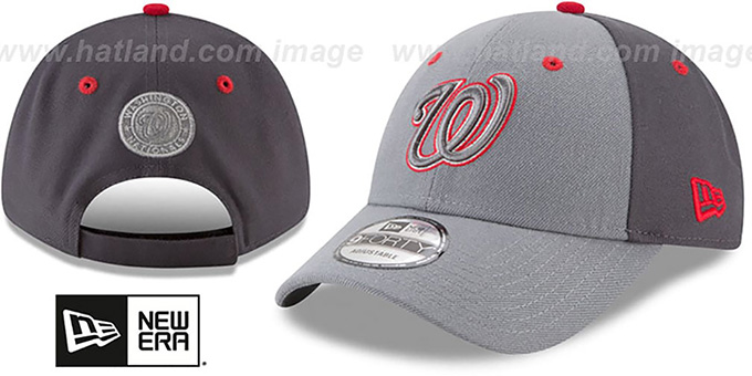 Nationals 'THE-LEAGUE GREY-POP STRAPBACK' Hat by New Era