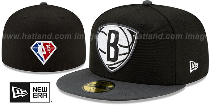 Nets '2021 NBA INSIDER DRAFT' Black-Charcoal Fitted Hat by New Era