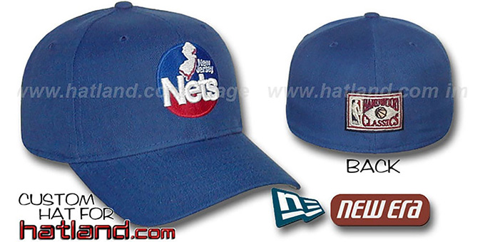 Nets 'BASIC HARDWOOD' Fitted Hat by New Era - royal