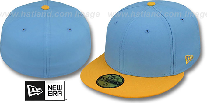 New Era '2T 59FIFTY-BLANK' Sky-Gold Fitted Hat