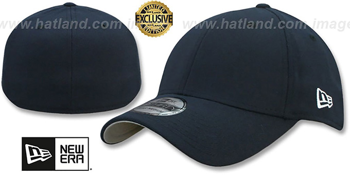 New Era '39THIRTY-BLANK' Navy Flex Fitted Hat