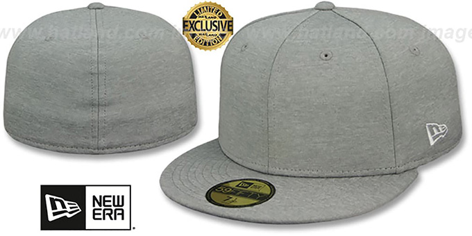 New Era '59FIFTY-BLANK' Light Grey Shadow Tech Fitted Hat
