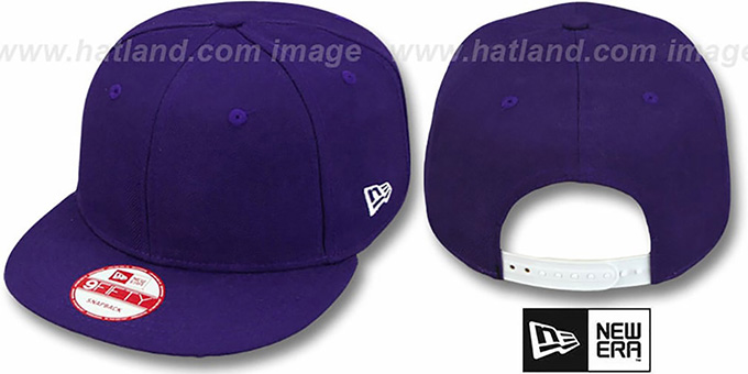 New Era 'BLANK SNAPBACK' Purple Adjustable Hat