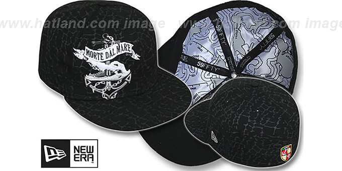 New Era 'DEATH FROM BELOW' Black Fitted Hat