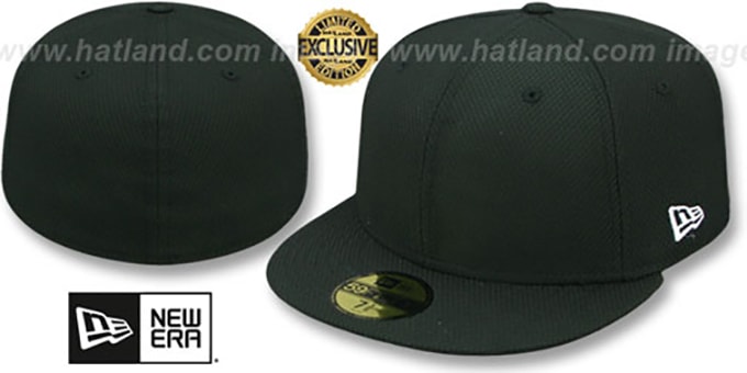 New Era DIAMOND TECH 59FIFTY-BLANK Black Fitted Hat